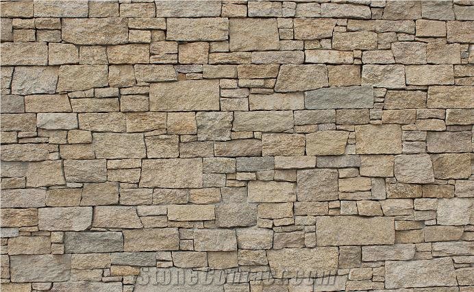 Tiger Yellow Feature Wall Stone