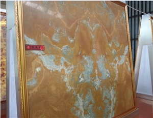 Bookmatching Onyx Stone Slab,Luxury Stone Panel