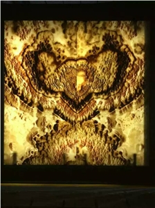 Bookmatching Onyx Stone Slab,Luxury Stone Panel