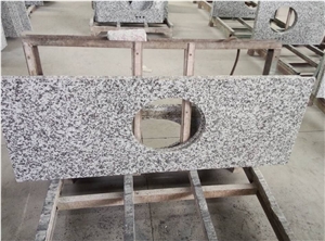G439 White Granite,Big White Flower Granite Top
