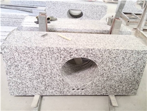 G439 White Granite,Big White Flower Granite Top