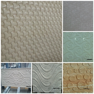 Marble 3d Cnc Wall Panel,Sculpture Stone Tile