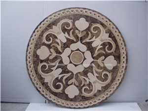 Marble Stone Waterjet Medallion Pattern Tile