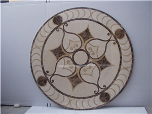 Marble Stone Waterjet Medallion Pattern Tile