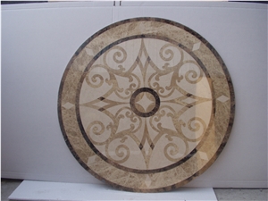 Marble Stone Waterjet Medallion Pattern Tile