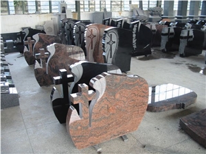 Multicolor Red Granite Tombstone,Granite Monument Multicolor Red Granite Tombstone,Granite Monument