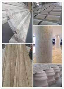Stone Project Special Shape Moulding Border Column