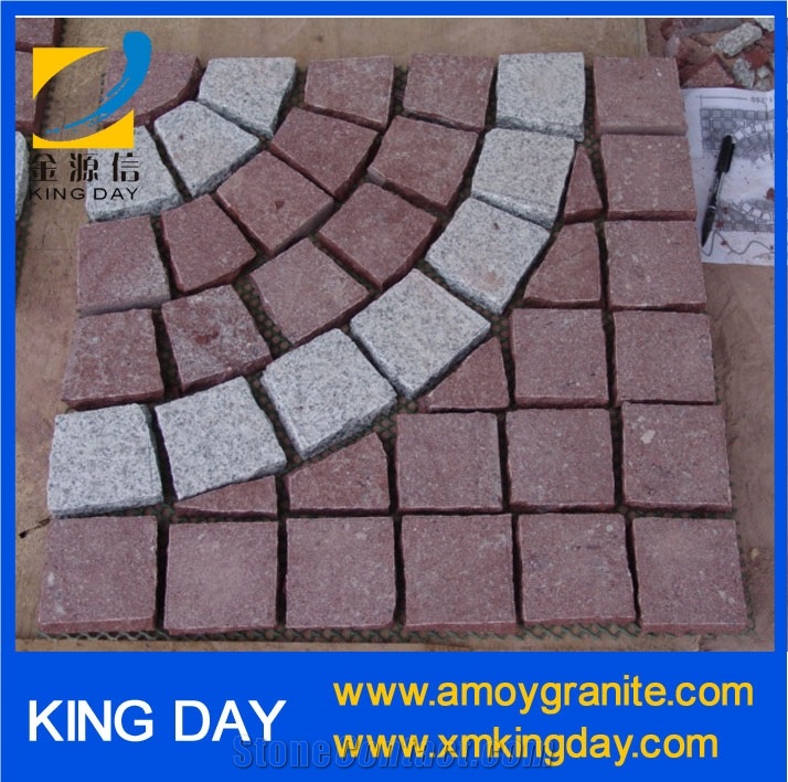 Red Porphyry Cube,Red Porphyry Cobble Stone