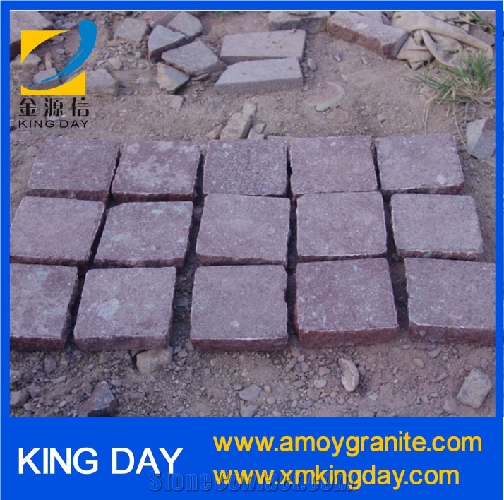 Red Porphyry Cube,Red Porphyry Cobble Stone