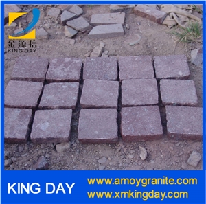 Red Porphyry Cube,Red Porphyry Cobble Stone