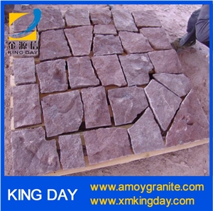 Red Porphyry Cube,Red Porphyry Cobble Stone