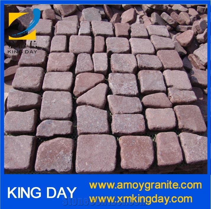 Red Porphyry Paving Stone,Red Porphyry Cube Stone