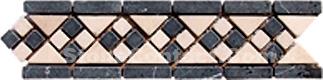 Wave Pattern Marble Mosaic Border