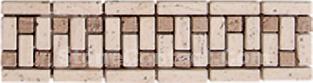 Wave Pattern Marble Mosaic Border
