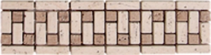 Wave Pattern Marble Mosaic Border
