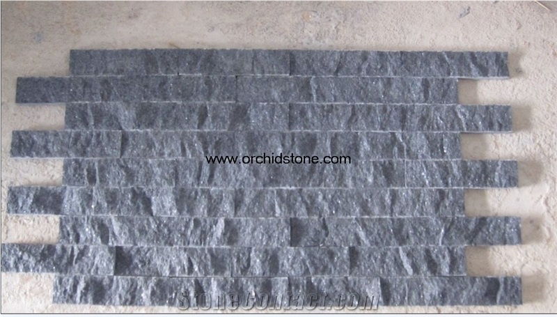 G684 Cultured Stone, Black Pearl Granite Ledge