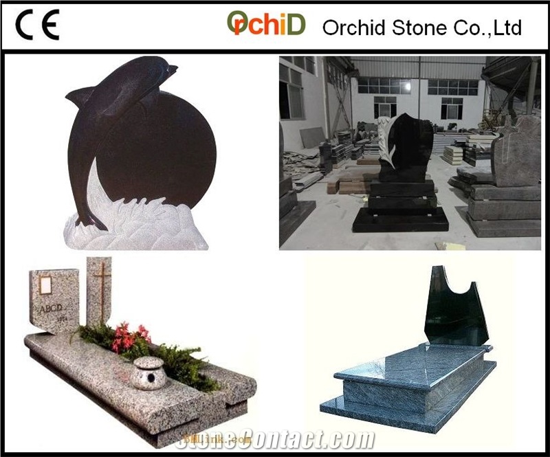 Granite Tombstone,Monument,Black Granite Headstone