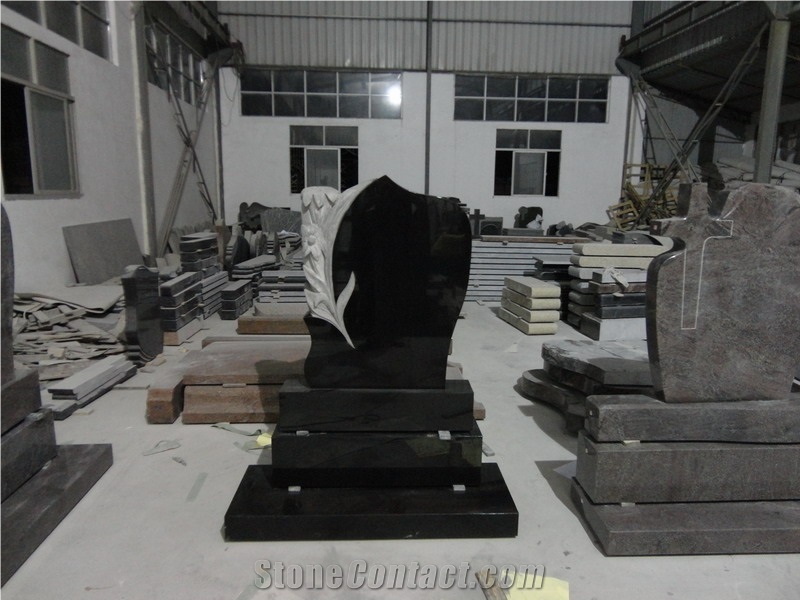 Granite Tombstone,Monument,Black Granite Headstone