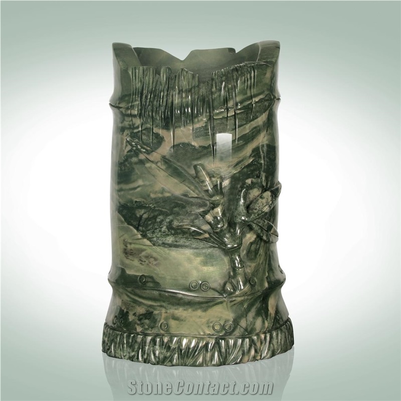 Green Jade Stone Sculptures