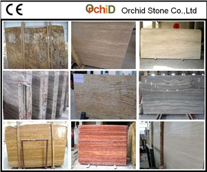 Silver Grey,Red,Beige,Yellow Travertine Slabs Silver Grey,Red,Beige,Yellow Travertine Slabs