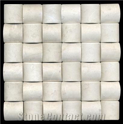 White Travertine Mosaic Tiles,Backsplash Mosaic