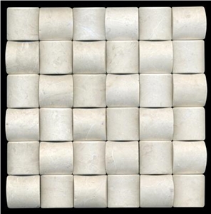 White Travertine Mosaic Tiles,Backsplash Mosaic