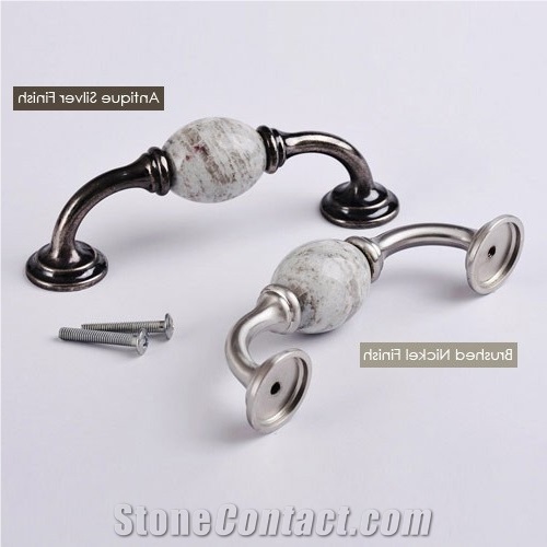 Cabinet Knobs Pulls,White Galaxy Granite Furniture Handle