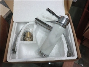 Stone Faucets,Bianco Carrara Marble Faucet