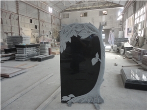 Engraved 3d Tree Headstone/Tombstone/Monument