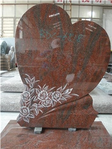 Red Heart Tombstone, Monument, Headstone, Memorial Red Heart Tombstone, Monument, Headstone, Memorial