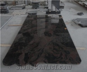 Slovakia Style Monument Aurora Brown Tombstone