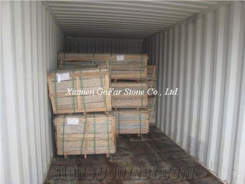 G682 Granite Kerbstone,Sunset Gold Granite Curbs,Rough Picked Road Side Stone Kerbs