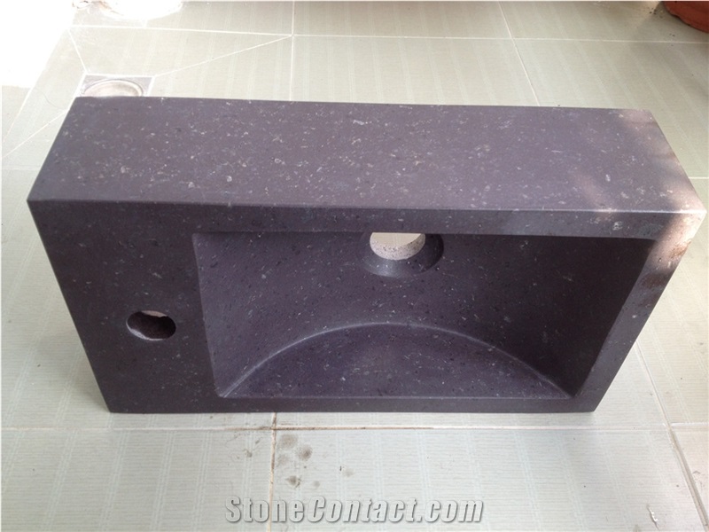 China Limestone Bathroom Wash Basin Wall-Hung Sink