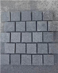 G684 Black Basalt Cube Stone & Pavers on Mesh G684 Black Basalt Cube Stone & Pavers on Mesh