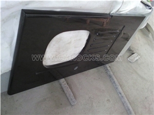 Shanxi Black Granite Countertop Custom Kitchen Top
