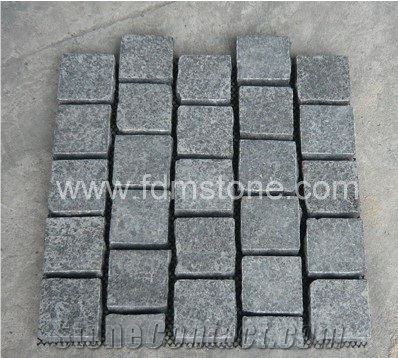 Grey Granite G654 Meshed Cobblestone,Outdoor Paver