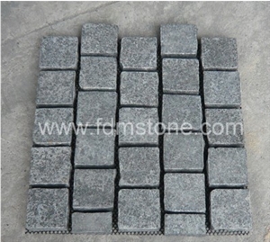 Grey Granite G654 Meshed Cobblestone,Outdoor Paver