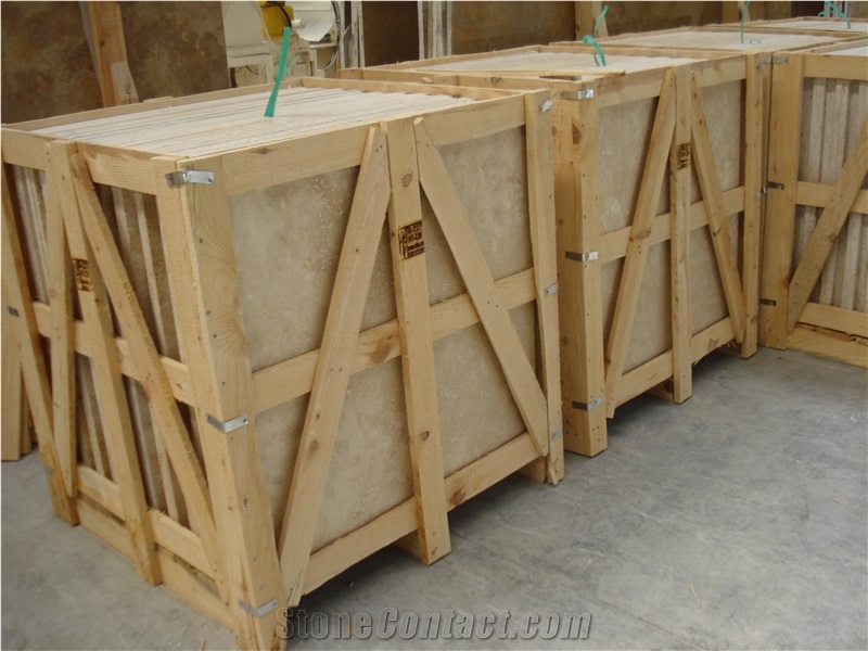 Ivory Travertine Crosscut Tile 100x100x2 90x90x2
