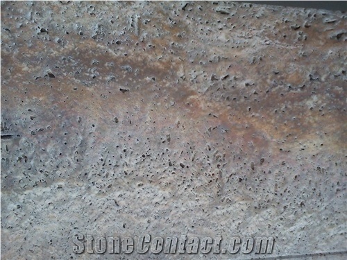 Red Kalzard Travertine Block, Persian Red Travertine Block