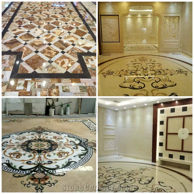 Marble Water Jet Medallion Tile,Stone Pattern