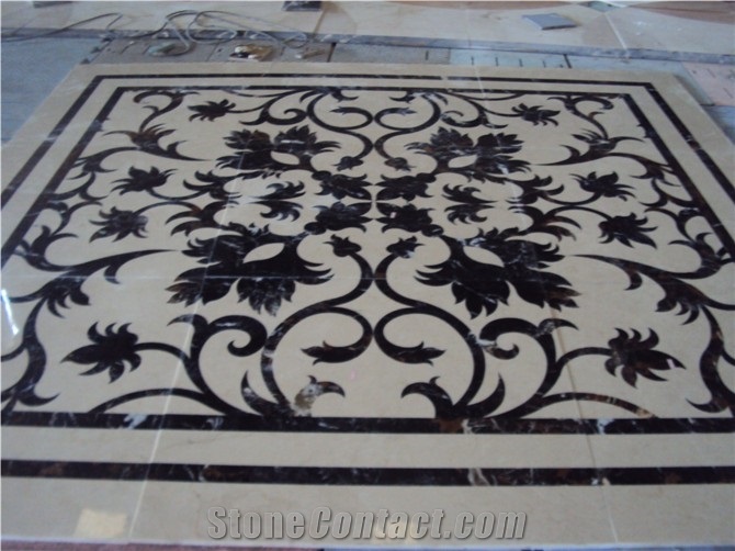 Marble Water Jet Medallion Tile,Stone Pattern