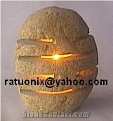 Garden Lamp River Stone