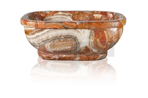 Onyx Bathtub, Multicolor Red Onyx,Onice Fantastico