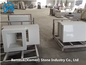China White Manmade Stone Quartz Stone Countertop China White Manmade Stone Quartz Stone Countertop