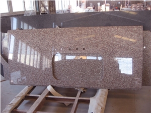 G687 Granite Peach Red Countertop