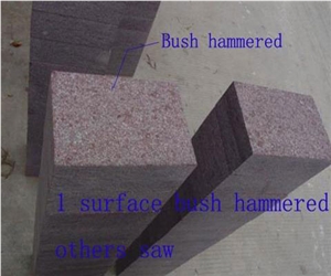Red Porphyry Paver Cobbe Cube Granite Setts