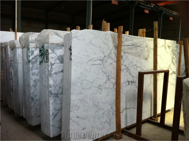 Bianco Staturio Carrara White Marble Slabs Tiles Wall Cladding,Floor Covering Interior