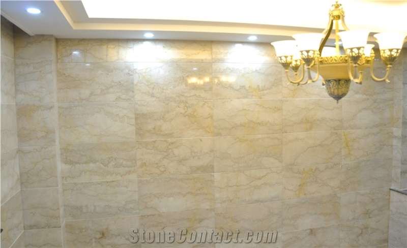 Ivory Cream Beige Marble Slabs Tiles Panel Wall Cladding,Floor Covering Pattern,Interior Bathroom