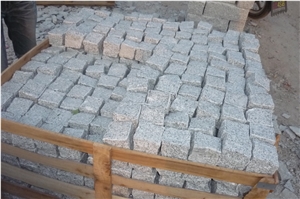 New G603 Grey Sesame Granite Cube Stone Cobble Pavers,Exterior Garden Stepping