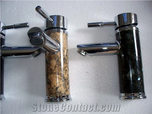 Blue Pearl Stone Faucet Tap Bath Mixer